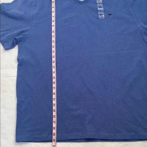 The Black Dog Men’s Classic Blue Short Sleeve V- Neck Tee XL - Picture 7 of 13